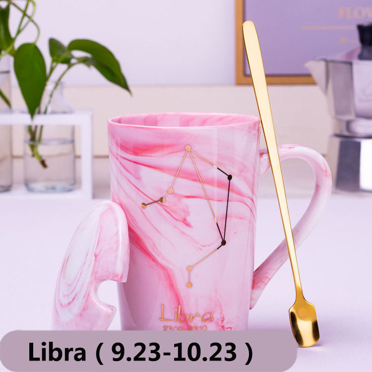 Nordic Creative Ceramic Mug Twelve Constellation Mug